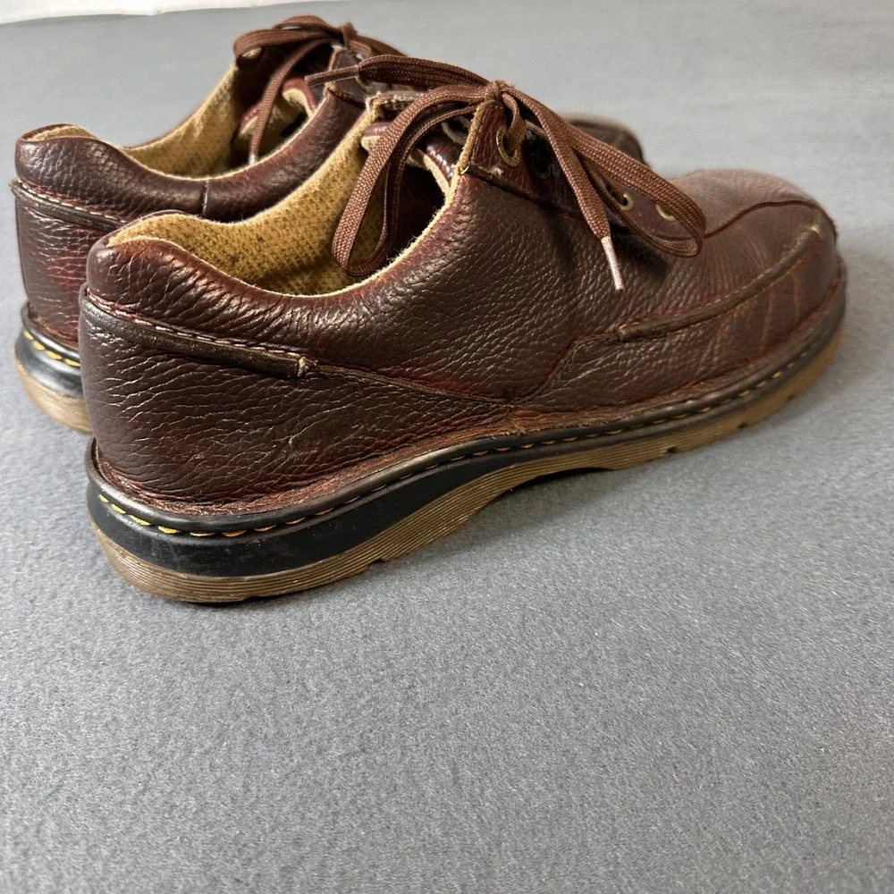 Dr. Martens Mens Brown Leather Lace Up Oxford Shoes AirWair Sole size 11M